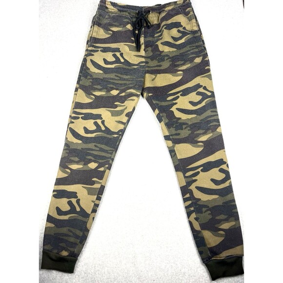 Royal Blue Joggers Mens 3XL Green Camo Elastic Drawstring Waist Comfort Lounge - Picture 1 of 12